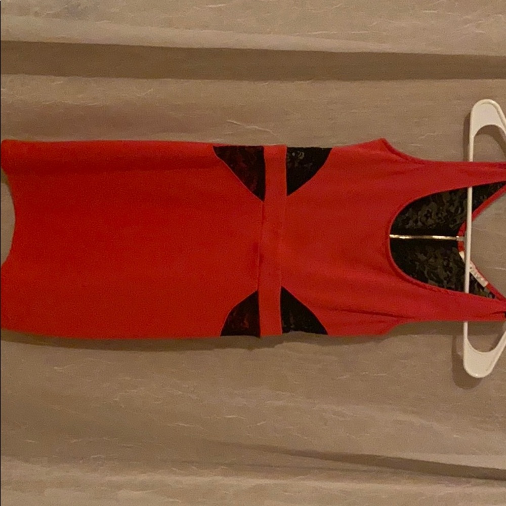 Pinkish,red mini dress.